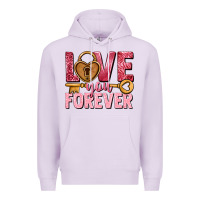 Lilac Love you forever Valentine's Day Premium Hoodie - HowdyJamesFarm