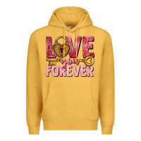 Mustard Love you forever Valentine's Day Premium Hoodie - HowdyJamesFarm