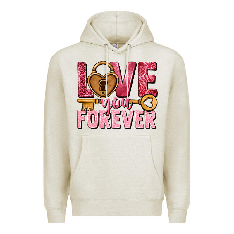 Love You Forever Valentine's Day Premium Hoodie by HowdyJamesFarm | Teevron