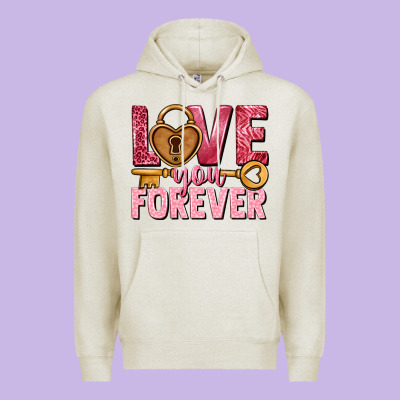 Love You Forever Valentine's Day Premium Hoodie Designed By Howdyjamesfarm