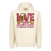 Sandshell Love you forever Valentine's Day Premium Hoodie - HowdyJamesFarm