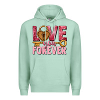 Seafoam Love you forever Valentine's Day Premium Hoodie - HowdyJamesFarm