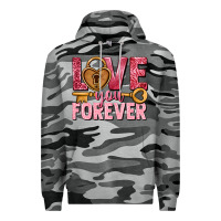 Slate Camo Love you forever Valentine's Day Premium Hoodie - HowdyJamesFarm