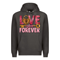 Smoke Love you forever Valentine's Day Premium Hoodie - HowdyJamesFarm