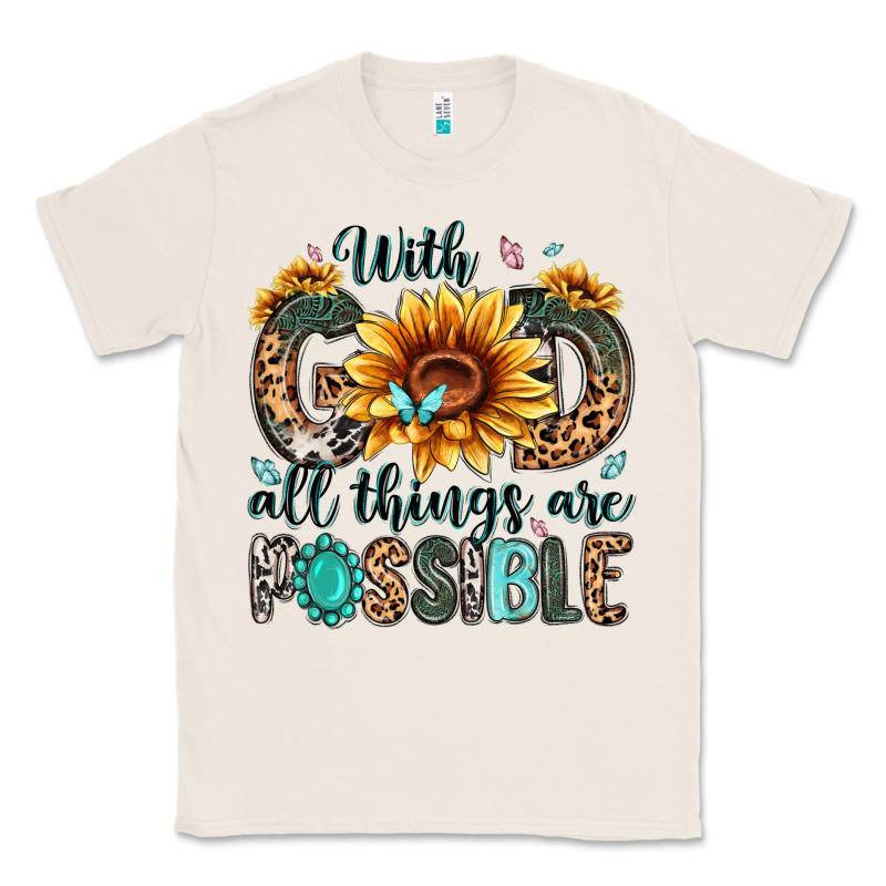 With God All Things Are Possible Malias Classic Tee by MaliasSmallBusiness | Teevron