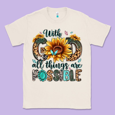 With God All Things Are Possible Malias Classic Tee Designed By Maliassmallbusiness