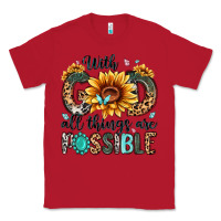 Red with god all things are possible malias Classic Tee - MaliasSmallBusiness