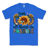 True Royal with god all things are possible malias Classic Tee - MaliasSmallBusiness