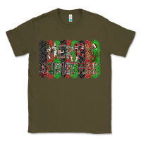 Army Green Merry Christmas Classic Tee - CowhideDigitalArt