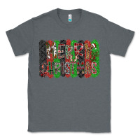 Charcoal Heather Merry Christmas Classic Tee - CowhideDigitalArt