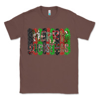 Chestnut Merry Christmas Classic Tee - CowhideDigitalArt