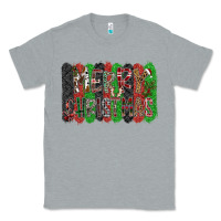 Heather Grey Merry Christmas Classic Tee - CowhideDigitalArt