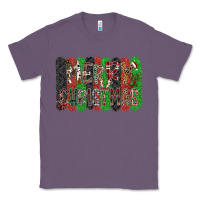Lavender Merry Christmas Classic Tee - CowhideDigitalArt