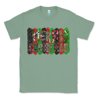 Sage Merry Christmas Classic Tee - CowhideDigitalArt