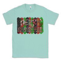 Seafoam Merry Christmas Classic Tee - CowhideDigitalArt