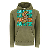 Vintage Olive auntıe with lightning bolt Vintage Hoodie - MaliasSmallBusiness