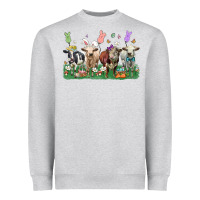 Easter Cow Heavyweight Sweatshirt | Teevron