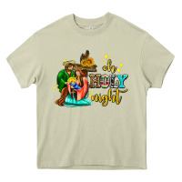 Mossy oh holy night with sunflower and cross Heavy Core Tee - AdoDesignShop