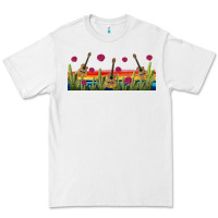 White mexican sombrero guitar libbey glass Premium Tee - BundleAndBundleShop