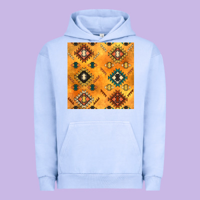 Native American Aztec Seamless Pattern 4 Urban Hoodie Designed By Bundleandbundleshop