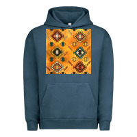 Pigment Midnight Navy native american aztec seamless pattern 4 Urban Hoodie - BundleAndBundleShop
