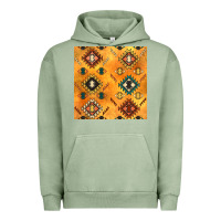 Pigment Oil Green native american aztec seamless pattern 4 Urban Hoodie - BundleAndBundleShop