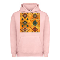 Pigment Salmon native american aztec seamless pattern 4 Urban Hoodie - BundleAndBundleShop