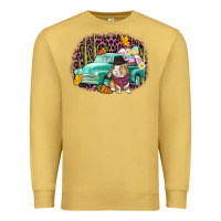 Antique Gold Western rabbit Easter Day Premium Sweatshirt - CowGirlArtShop