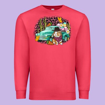 Western Rabbit Easter Day Premium Sweatshirt Designed By Cowgirlartshop