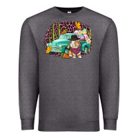 Charcoal Heather Western rabbit Easter Day Premium Sweatshirt - CowGirlArtShop