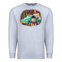 Heather Grey Western rabbit Easter Day Premium Sweatshirt - CowGirlArtShop