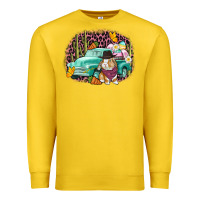 Lemon Western rabbit Easter Day Premium Sweatshirt - CowGirlArtShop