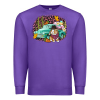 Purple Western rabbit Easter Day Premium Sweatshirt - CowGirlArtShop