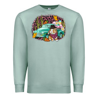 Seafoam Western rabbit Easter Day Premium Sweatshirt - CowGirlArtShop