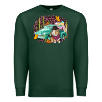 Sports Green Western rabbit Easter Day Premium Sweatshirt - CowGirlArtShop