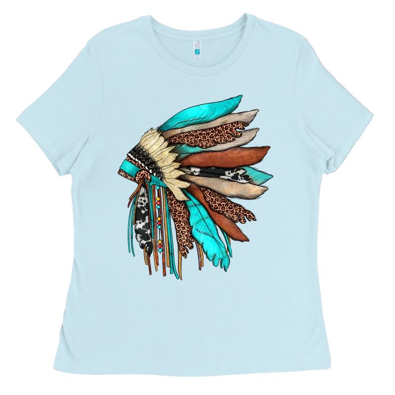Indian Headdress Ladies Tee by JahusDesignShop | Teevron