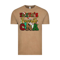 Santas Favorite Cna Christmas Vintage Tee | Teevron
