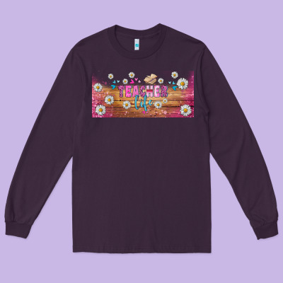 Teacher Life Libbey Glass Long Sleeve Tee Designed By Bundleandbundleshop