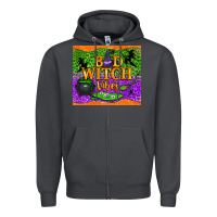 Smoke Bad witch vibes Zipper Hoodie - NancyCooperArtShop