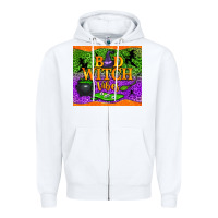 White Bad witch vibes Zipper Hoodie - NancyCooperArtShop