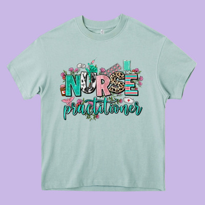 Nurse Practitioner Heavy Core Tee Designed By Adodesignshop