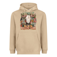 Mushroom Last night we let the liquor talk Heavyweight Hoodie - HowdyJamesFarm