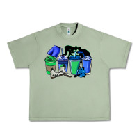 Oil Green wrestling coffee cups Urban Heavy Tee - NancyCooperArtShop