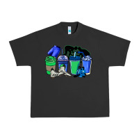 Pigment Black wrestling coffee cups Urban Heavy Tee - NancyCooperArtShop