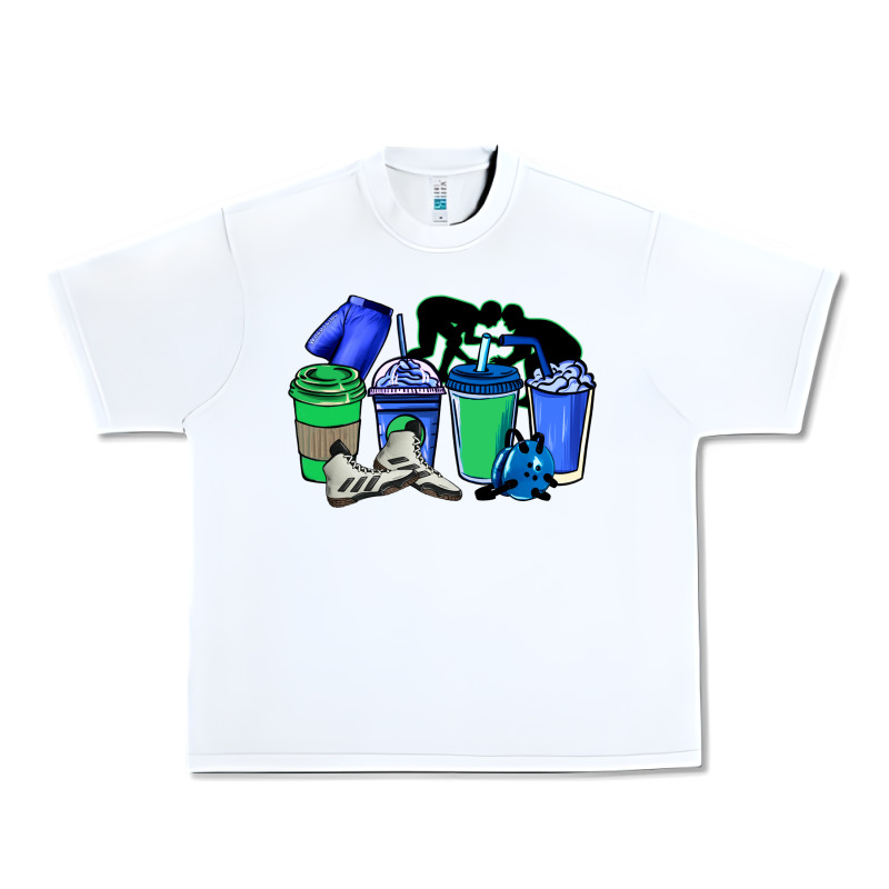 Wrestling Coffee Cups Urban Heavy Tee by NancyCooperArtShop | Teevron