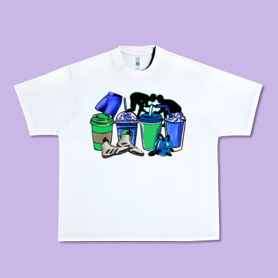 Wrestling Coffee Cups Urban Heavy Tee Designed By Nancycooperartshop