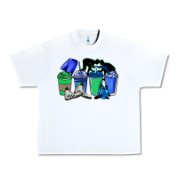 White wrestling coffee cups Urban Heavy Tee - NancyCooperArtShop