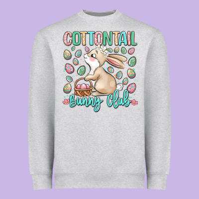 Cottontail Bunny Club Heavyweight Sweatshirt Designed By Lillyallendesigns
