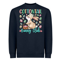 Navy cottontail bunny club Heavyweight Sweatshirt - LillyAllenDesigns