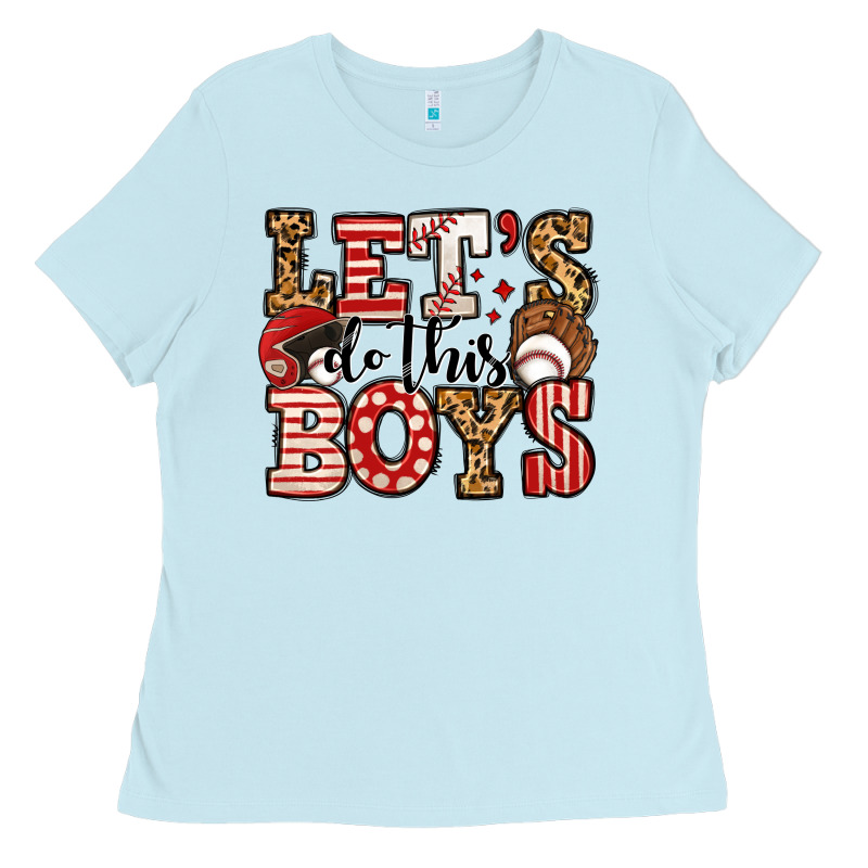 Let's Do This Boys Baseball Ladies Tee by Jasminsmagicworld | Teevron